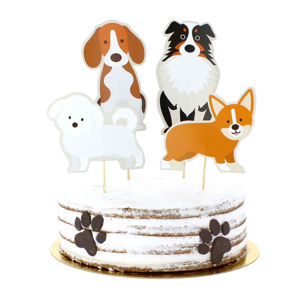 Cake toppers en taartversiering voor elke hondenverjaardag