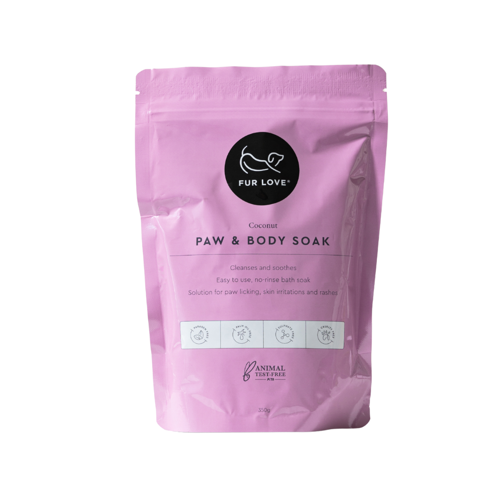 Paw & Body Soak van The Fur Love voor honden - zout voor ontspannend bad -Ottie's Dog Essentials
