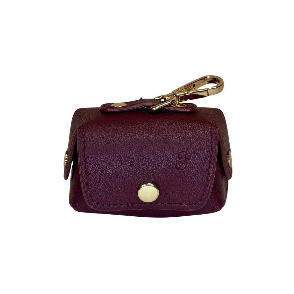 Stijlvolle lederen hondenpoepzakhouder -Ottie's Dog Essentials