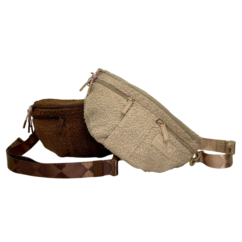 Teddy fleece crossbody tas voor honden -Ottie's Dog Essentials